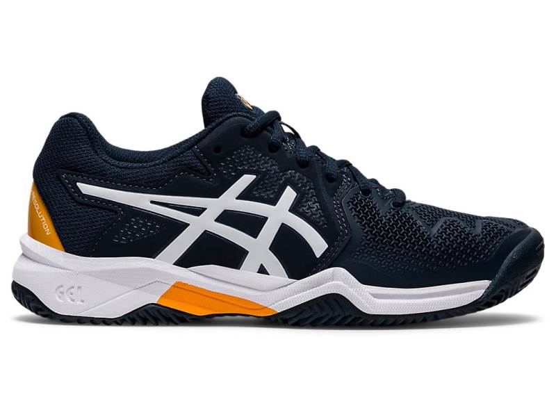 Sapatilhas Tenis Asics GEL-RESOLUTION 8 Clay GS Criança Azul Marinho, 7710A342.922